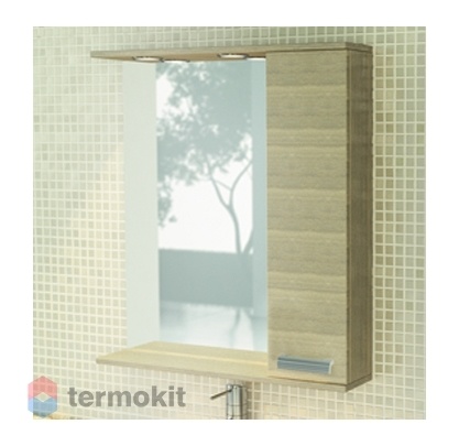 Зеркальный шкаф Comforty Марио-75 подвесной сосна лоредо 00003121624