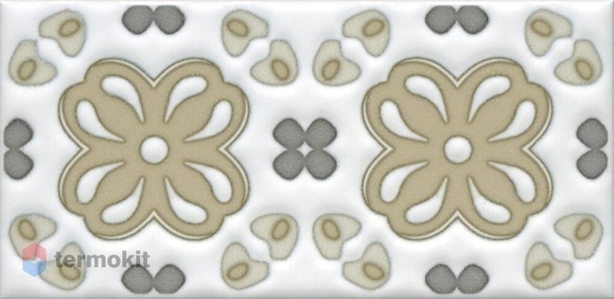 Керамическая плитка Kerama Marazzi Клемансо STG/A616/16000 декор орнамент 7,4x15