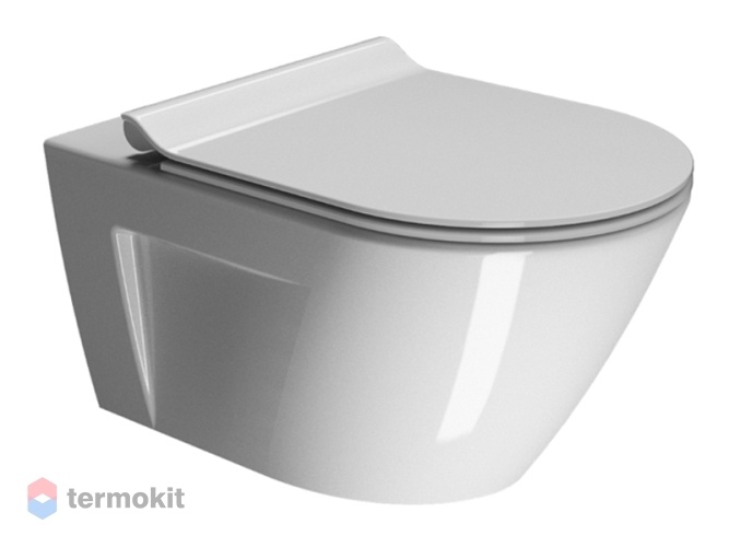 Унитаз подвесной GSI NORM с сиденьем микролифт 861511+FISR2+MS86CN11