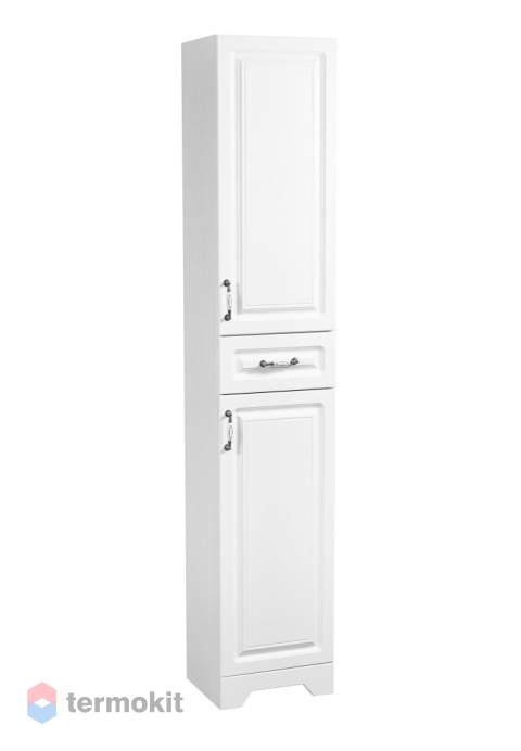Шкаф-колонна Stella Polar Кармела 36 напольный ольха белая SP-00000191