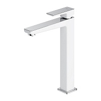 Смеситель для раковины высокий OMNIRES PARMA chrome&white Хром/белый PM7412CRB