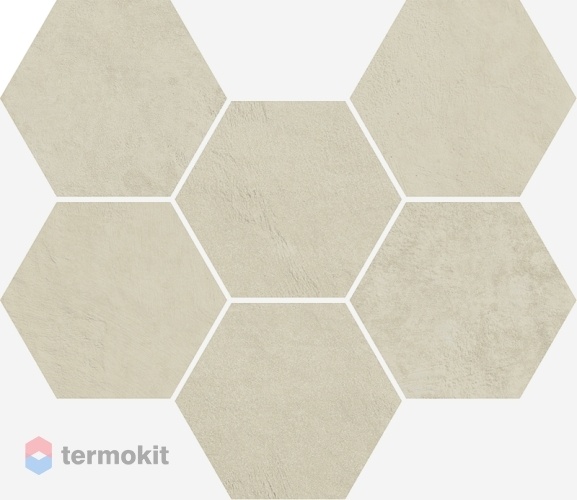 Керамогранит Италон Terraviva 620110000107 Moon Hexagon мозаика 25x29