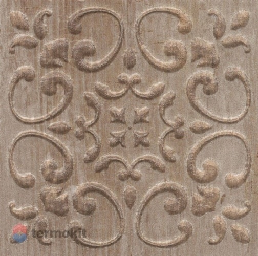 Керамогранит Kerama Marazzi Браш Вуд STG/B481/SG1550 Вставка коричневый 9,9х9,9х8