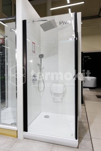 Душевая перегородка Ravak Pivot PPS-90 90G70100Z1 transparent, белый
