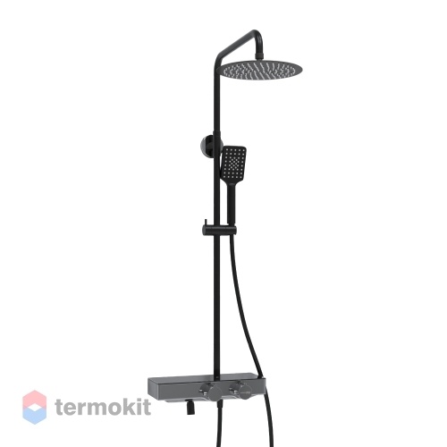 Душевая система WasserKRAFT с термостатом черный A114.258.130.CB Thermo