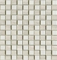 Керамическая плитка Lantic Colonial Mosaico Time Text Silver Wood Мозаика 29,5x28,5