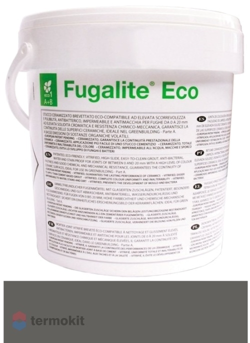 Затирка Kerakoll Fugalite Eco эпоксидная 05 Anthracite (3 кг ведро)