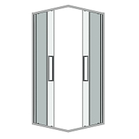 Душевой уголок Grossman Cosmo 1950x800x800 хром 300.K33.02.8080.10.00