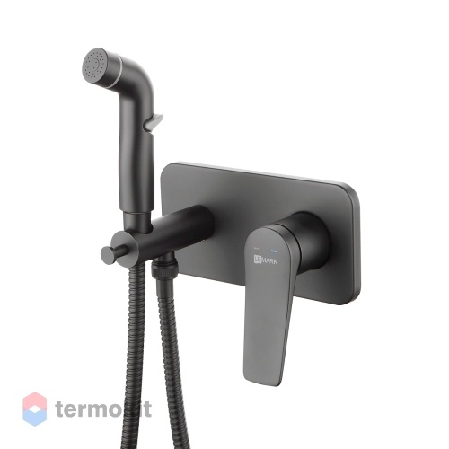 Встраиваемый смеситель для гигиенического душа Lemark Bronx черный LM3720BL