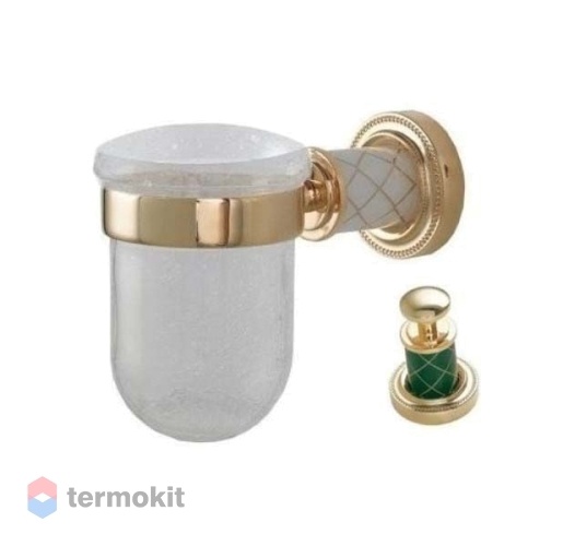 Стакан Boheme MURANO GOLD бирюзовое 10904-GR-G