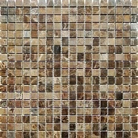 Мозаика Caramelle Mosaic Pietrine 4mm Emperador Dark Pol (1,5x1,5) 30,5x30,5