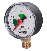 Watts Манометр радиальный нр 1/4&quot;х 4 бар 