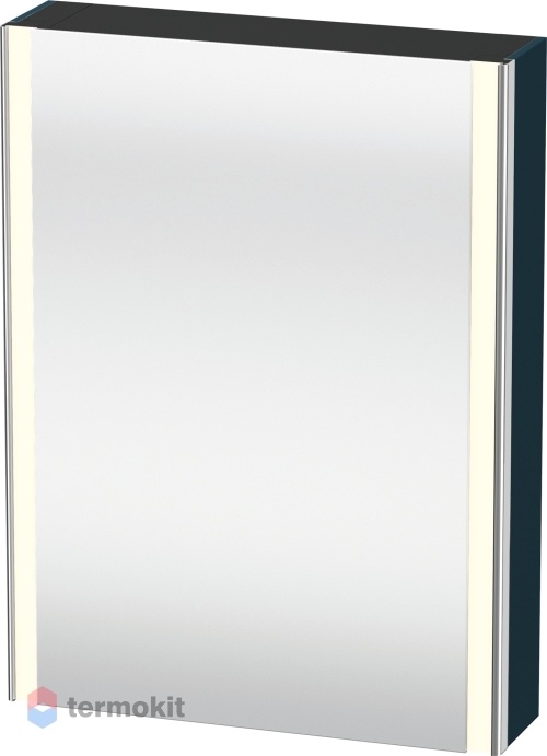 Зеркальный шкаф Duravit XSquare 60 с подсветкой Темно-синий XS7111L9898