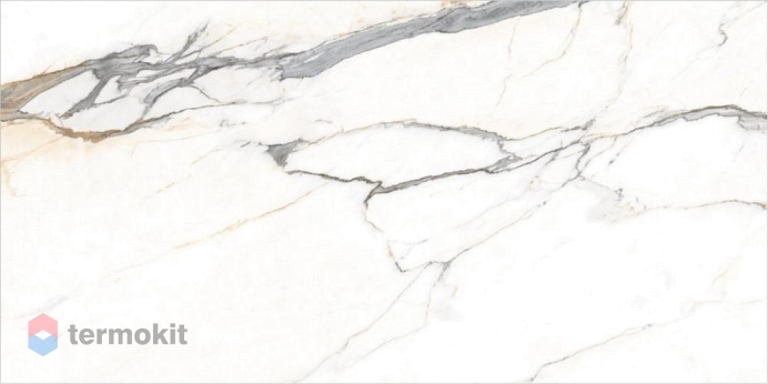 Керамогранит Global Tile Statuario Elite GT120604103MGR белый граниль 60x120