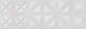 Керамическая плитка Cersanit Apeks настенная рельеф светло-серый (ASU522D) 25x75