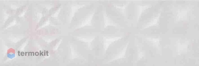 Керамическая плитка Cersanit Apeks настенная рельеф светло-серый (ASU522D) 25x75