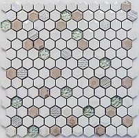 Керамическая Мозаика Bonaparte Deluxe (соты) 30,5х30,2