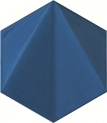 Керамическая плитка Tubadzin Free Space D-hex navy str декор 11x12,5