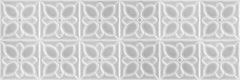 Керамическая плитка Mei Lissabon LBU093D рельеф квадраты серый 25x75