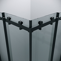 Душевой уголок Grossman Classic 1950x800x800 черный матовый 300.K33.04.8080.21.00