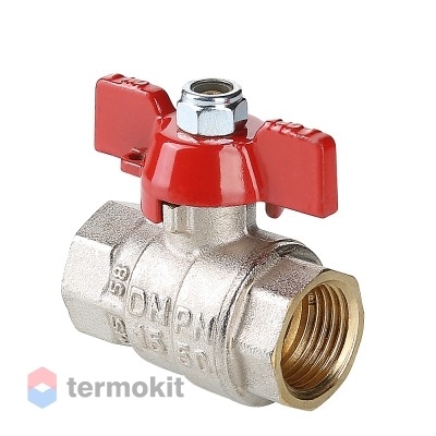 Кран шаровой ENOLGAS ВВ 1/2" (бабочка)