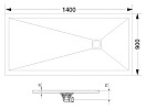 Душевой поддон RGW ST-149G 90х140х3 14152914-02