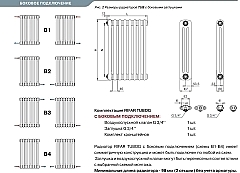 Стальной трубчатый радиатор Rifar TUBOG TUB 2052/14 секций с боковым подключением