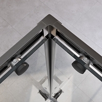 Душевой уголок Cezares Relax 304 2000x1000x1000 оружейная сталь RELAX-304-A-2-100-C-GM