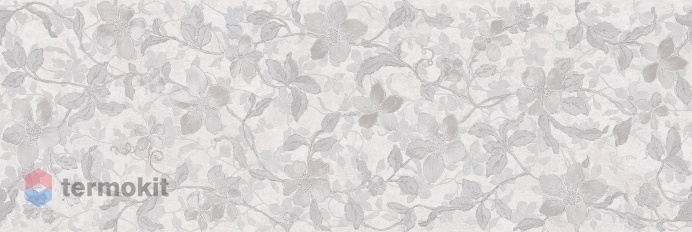 Керамическая плитка Emigres Microcemento Floral Blanco Настенная 30x90