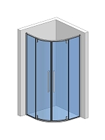 Душевой уголок AQUAme 1950x900x900 хром AQM7101-9