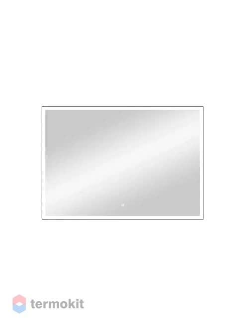 Зеркало Континент Frame black standart 100 с подсветкой черный ЗЛП188