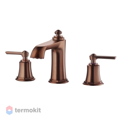 Смеситель для раковины Swedbe Terracotta Art на 3 отверстия бронза 2503