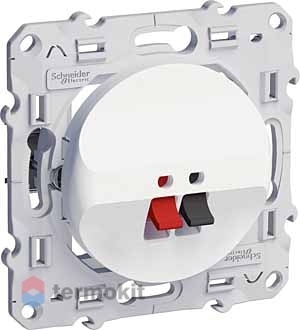 Аудиорозетка Schneider Electric Odace Шнайдер Электрик Одас Белая S52R487