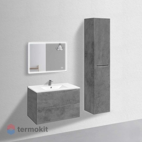 Тумба под раковину Vincea Mia 90 подвесная Beton VMC-2MC900BT