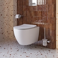 Унитаз подвесной Cezares Stream с сиденьем CZR-2426-TH-TOR/SC