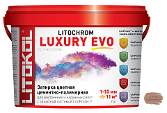 Затирка Litokol цементная Litochrom 1-10 Luxury Evo LLE.235 коричневый 2кг