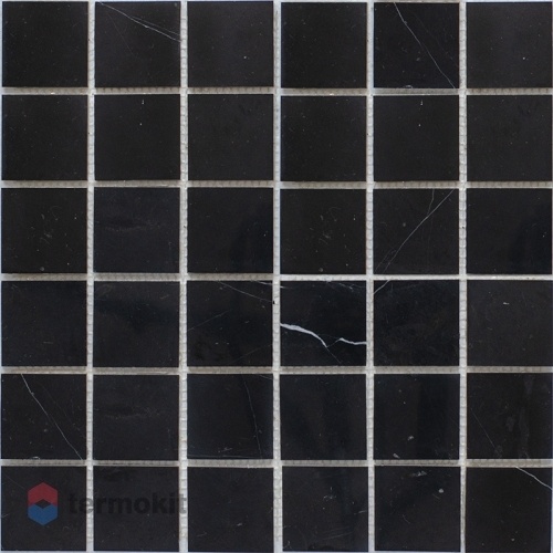 Мозаика из нат. мрамора Starmosaic Black Polished (JMST056) 30,5х30,5 (48x48)