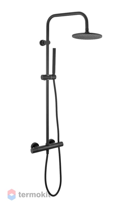 Душевая система Remer Elegance с термостатом черный матовый EQ32X8MPMD30NO