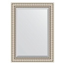 Зеркало с фацетом в багетной раме EVOFORM EXCLUSIVE 77 серебряный акведук BY 1298