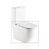 Чаша унитаза напольного KOLLER POOL ROUND с сиденьем RN-0665-RC-C