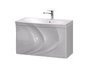 Тумба с раковиной Aima Design Mirage 90 Белый глянец