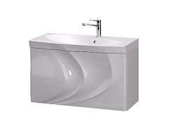 Тумба с раковиной Aima Design Mirage 90 Белый глянец