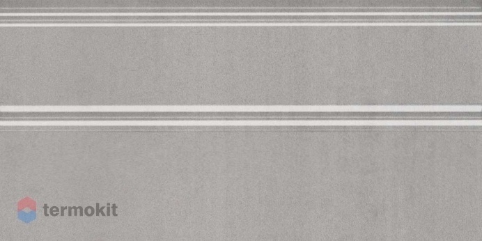 Керамическая плитка Kerama Marazzi Марсо FMA019R Плинтус серый Обрезной 15x30