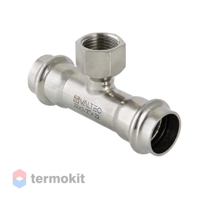 Пресс-тройник из нержавеющей стали Valtec ВР 28 мм x 1"