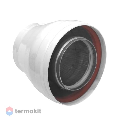 Переходник Gekon Ø60/100х80/125 мм, папа-мама, Алюминий