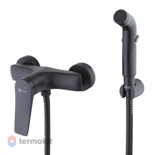 Встраиваемый смеситель для гигиенического душа Lemark Bronx черный LM3718BL