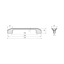 Ручка-скоба Belbagno 224-192 8.1107.224192.53 черный глянец