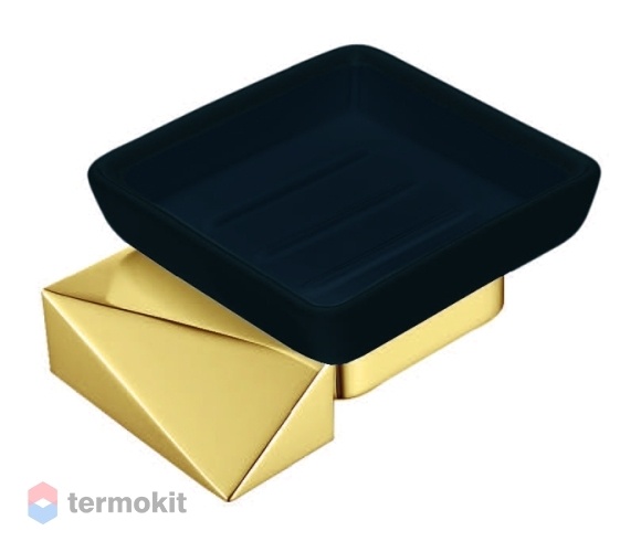 Мыльница Boheme New Venturo золото/черный 10313-G-B