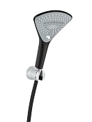 Ручной душ Kludi Fizz 3 режима, с держателем, черный/хром 6775087-00