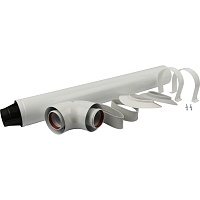 STOUT Комплект коаксиальный для прохода через стену Ø60/100, L850 мм (совместимый с котлами Baxi,Viessmann)